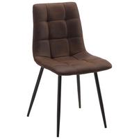 Stuhl in Braun - Schwarz/Braun, Lifestyle, Holz/Textil (45/88/54,5cm) - Mömax