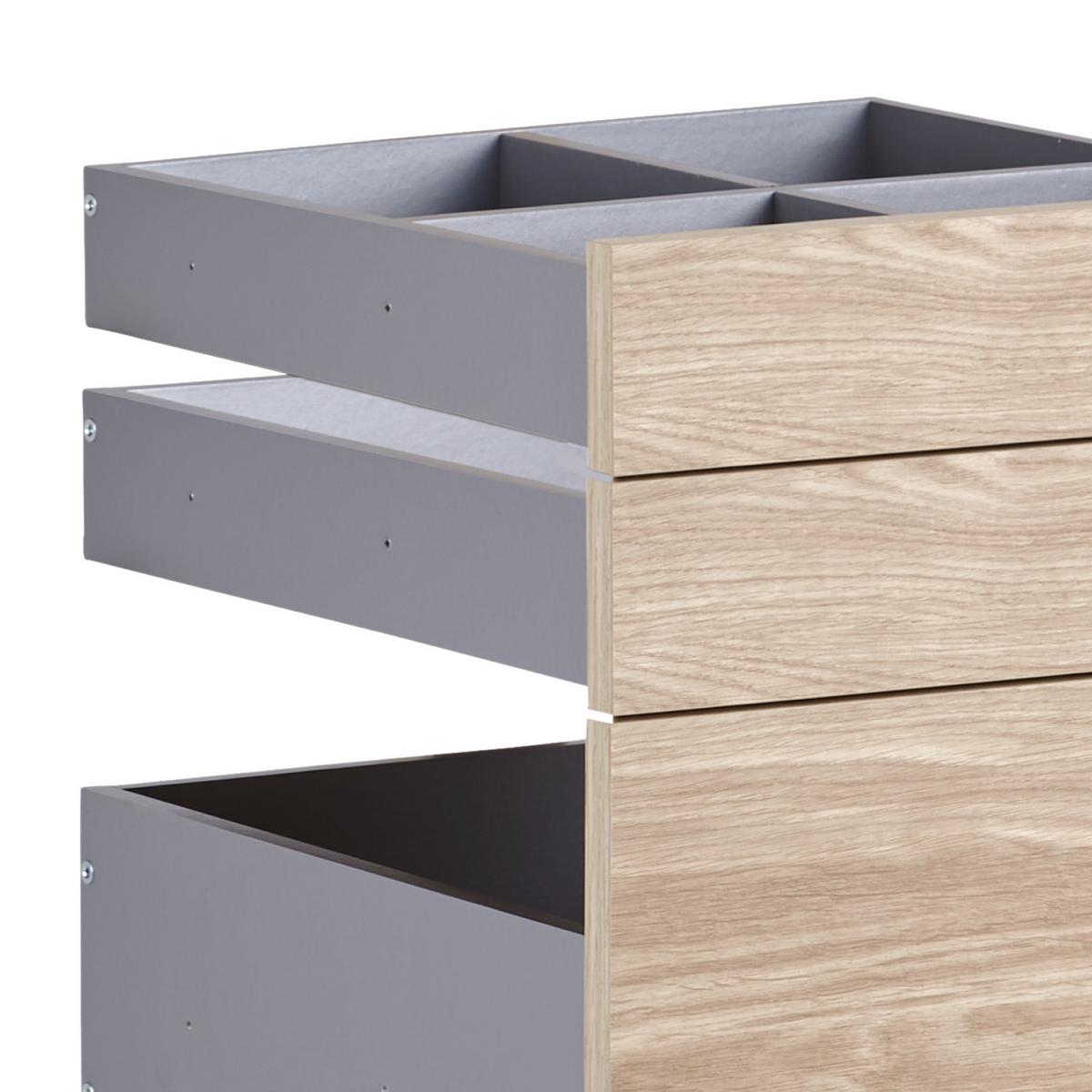 Set Ladica Unit - Moderno, drvni materijal (45,3/50,3/47cm) - Based