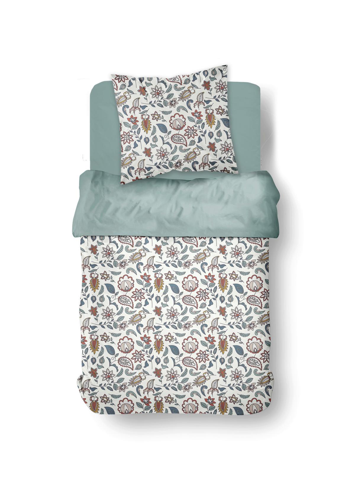 Posteljina Flora Lux 140x200/60x80cm - višebojno, Moderno, tekstil (140/200cm)