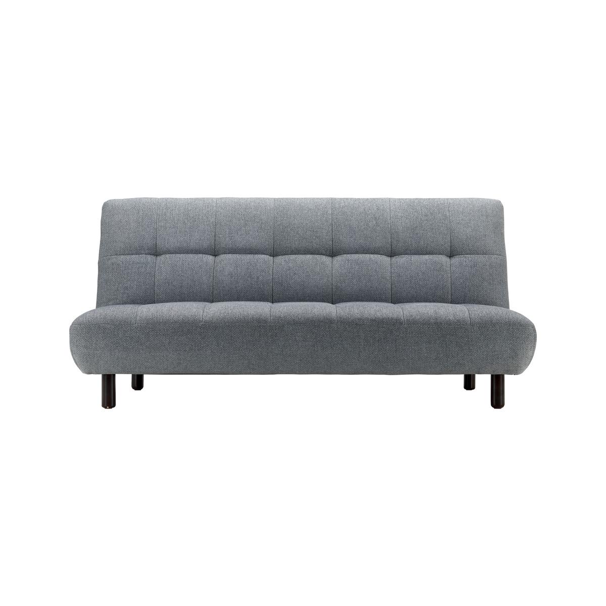 Schlafsofa Camilla Hellgrau Webstoff - Dunkelbraun/Hellgrau, MODERN, Holz/Textil (186/90/106cm) - Bessagi Home