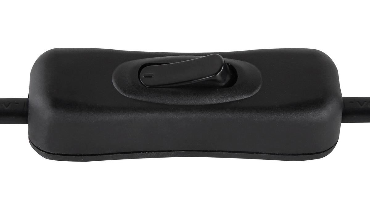 Tischleuchte Gina Dunkelbraun/Schwarz max. 40 W - Dunkelbraun/Schwarz, Natur, Naturmaterialien/Metall (17/32cm) - Globo