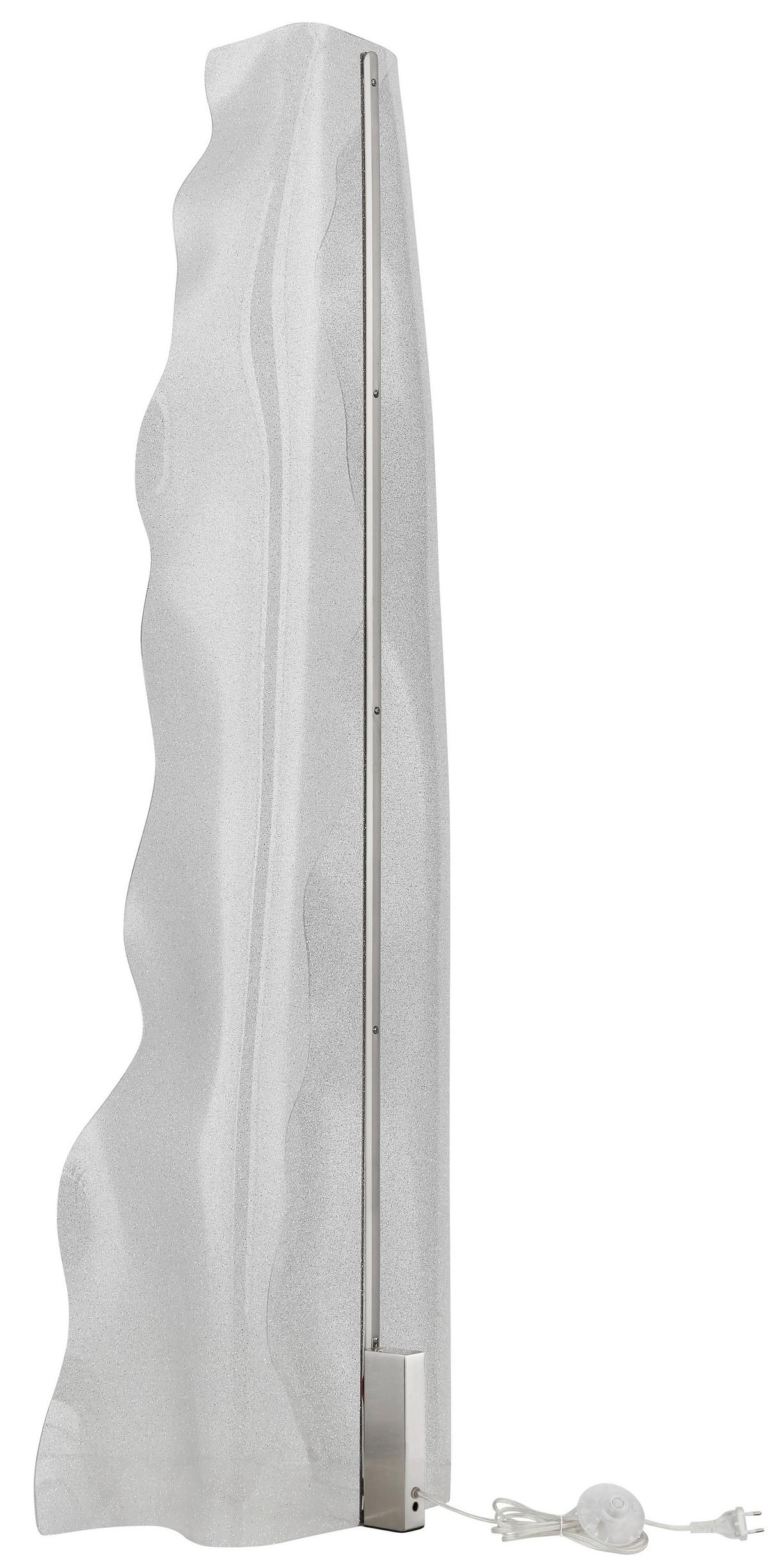 Stoječa Led-svetilka Saque, S Sijalko - prozorno, Design, kovina/umetna masa (30/47/150cm) - Globo