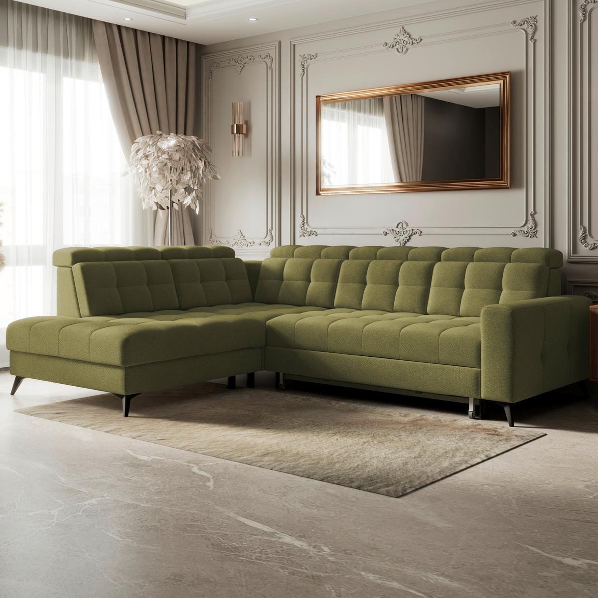 Coltar BARLETTA - verde, Romantik / Landhaus, textil (228/289cm) - Luca Bessoni
