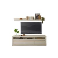 WOHNWAND CHESTER - Eichefarben/Silberfarben, Design, Holzwerkstoff/Kunststoff (217/170/42cm) - MID.YOU
