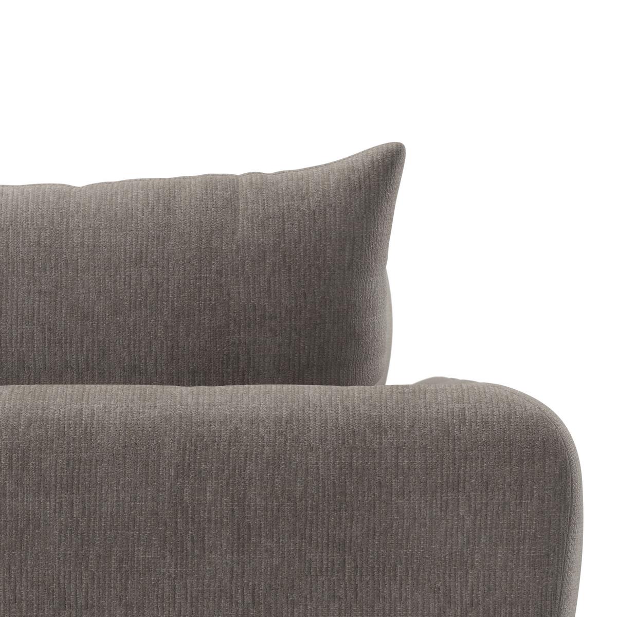 Kutna Garnitura Nicole - crna/sivo-bež, Moderno, tekstil/drvo (306/87/162cm) - Bessagi Home