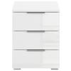 NOPTIERA MARS 3L-HG - alb/alb lucios intens, Basics, material pe bază de lemn (40/52/40cm) - Modern Living