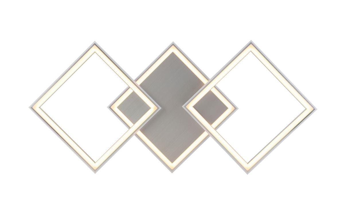 Led Mennyezeti Lámpa Qinton - alumíniumszínű, Romantik / Landhaus, műanyag/fém (95/44/7,3cm) - Premium Living