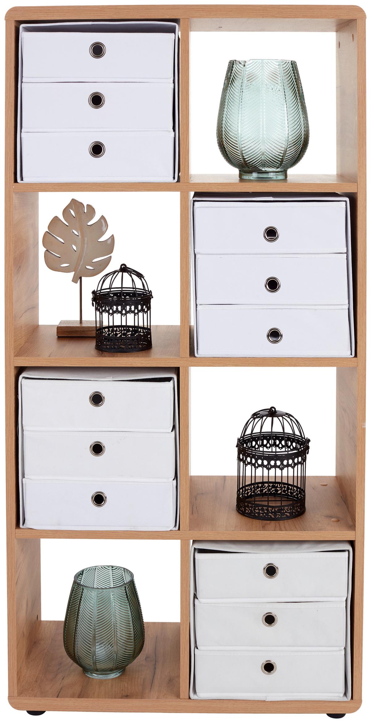 Etajeră Fontana FTR01 - culoare lemn stejar, Modern, material pe bază de lemn (73,2/145/35cm) - Modern Living
