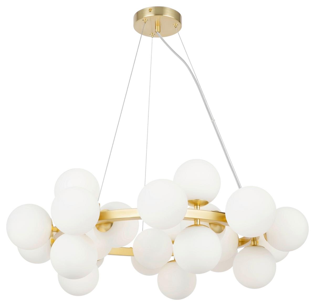 PENDELLEUCHTE DALLAS - Goldfarben, Basics, Glas/Metall (23,8/135,4/69cm) - MAYTONI