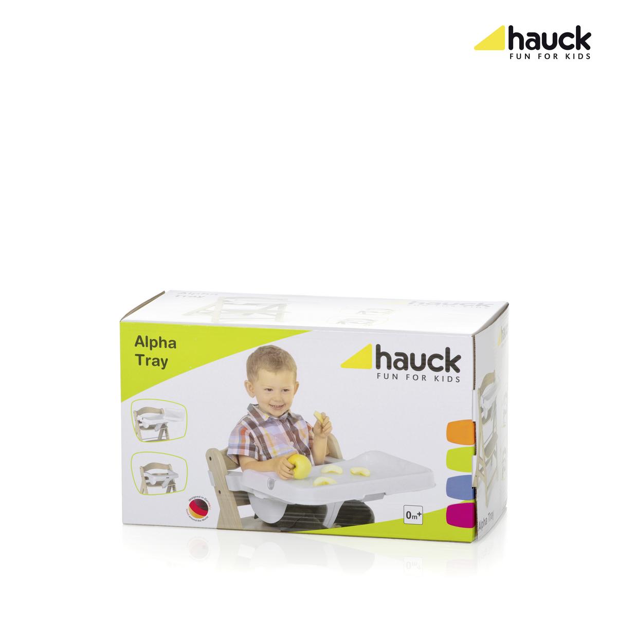 TACKA DO JEDZENIA I ZABAWY 661871 ALPHA TRAY - biały, Trend, tworzywo sztuczne (46/56,5/22,5cm) - Hauck