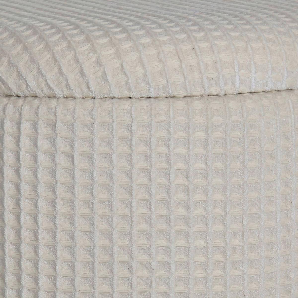 HOCKER SITZHOCKER BAUMWOLLE - Creme, Design, Textil (40/45/40cm) - MID.YOU