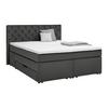 Boxspringbett Chester Graphitfarben ca. 160x200cm - Graphitfarben/Schwarz, Holzwerkstoff/Kunststoff (160/200cm) - Mömax