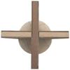 TABLE D'APPOINT MATERA -TREND- -BASED- - couleur naturelle, MODERN, matériau en bois/pierre (34/54cm) - Based