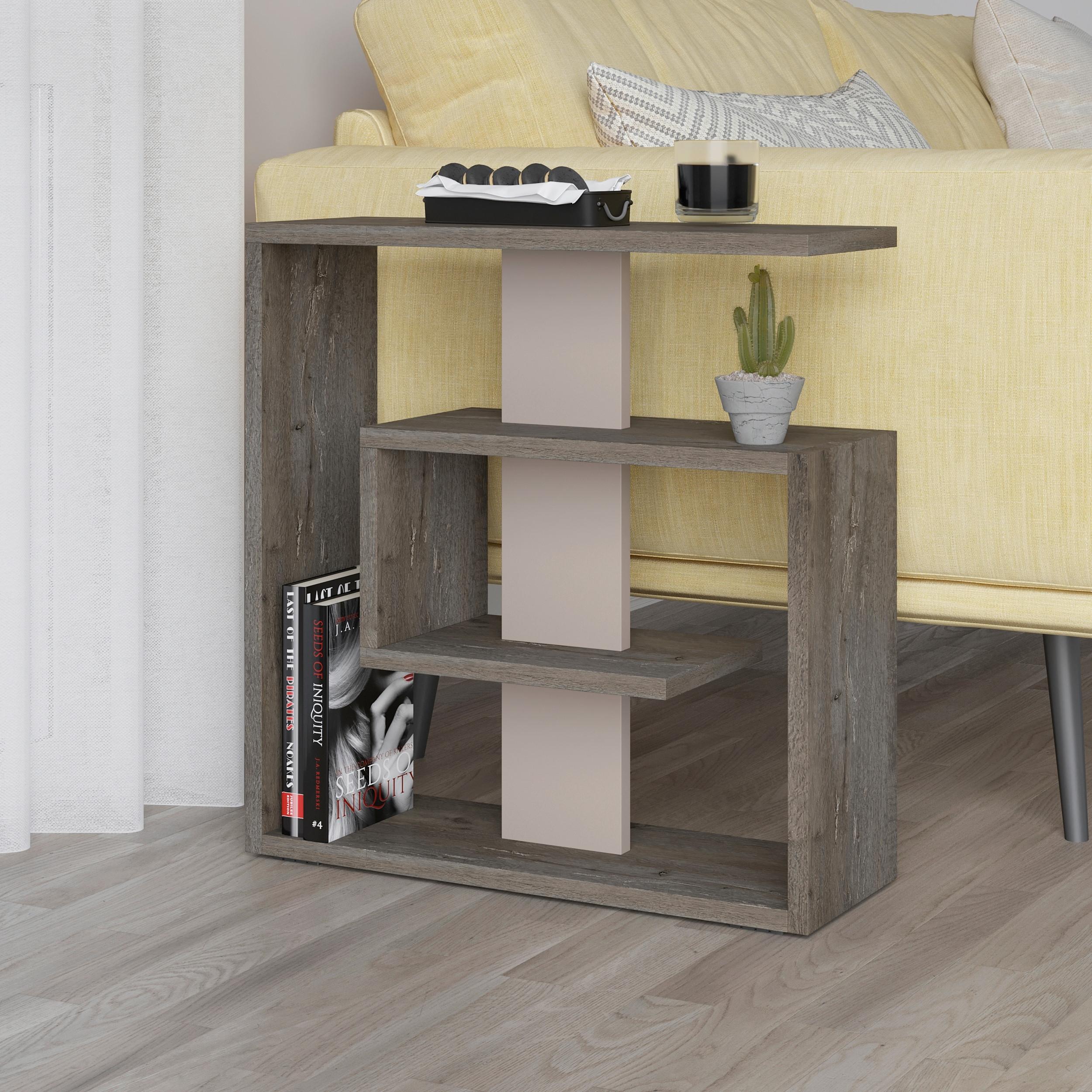 Mizica Saly, Rjava, Mocha Rjava - mocha rjava/rjava, Design, leseni material (55/20/57cm) - Livetastic