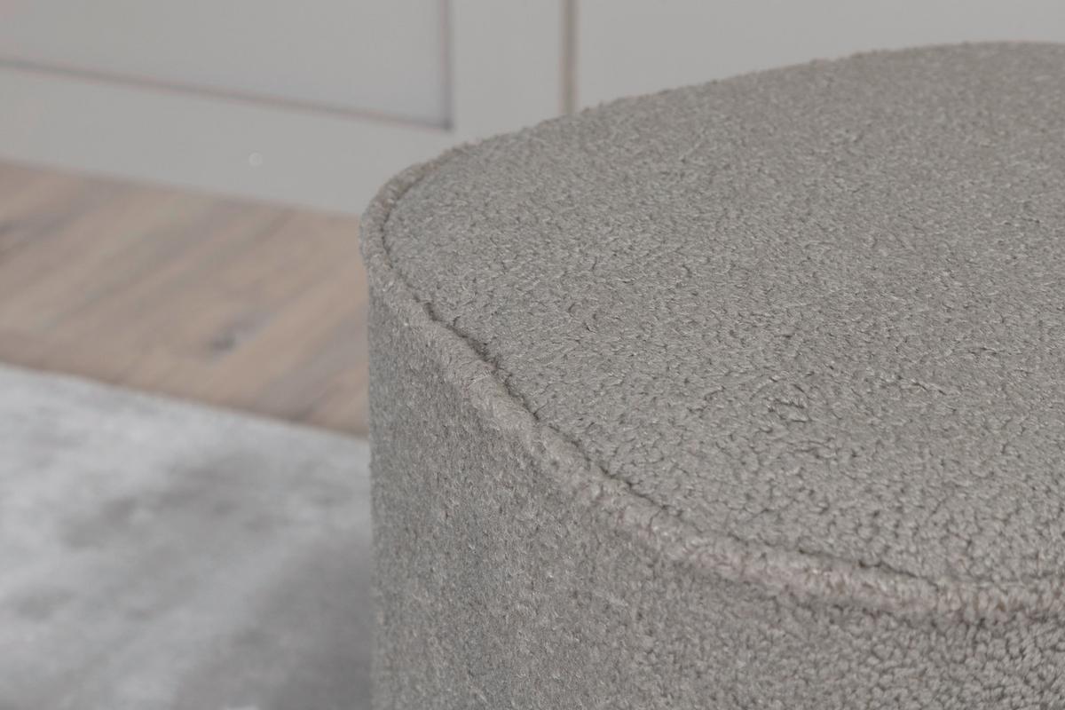 POUF PIFF - Grau, Design, Textil (44/41/44cm) - Livetastic