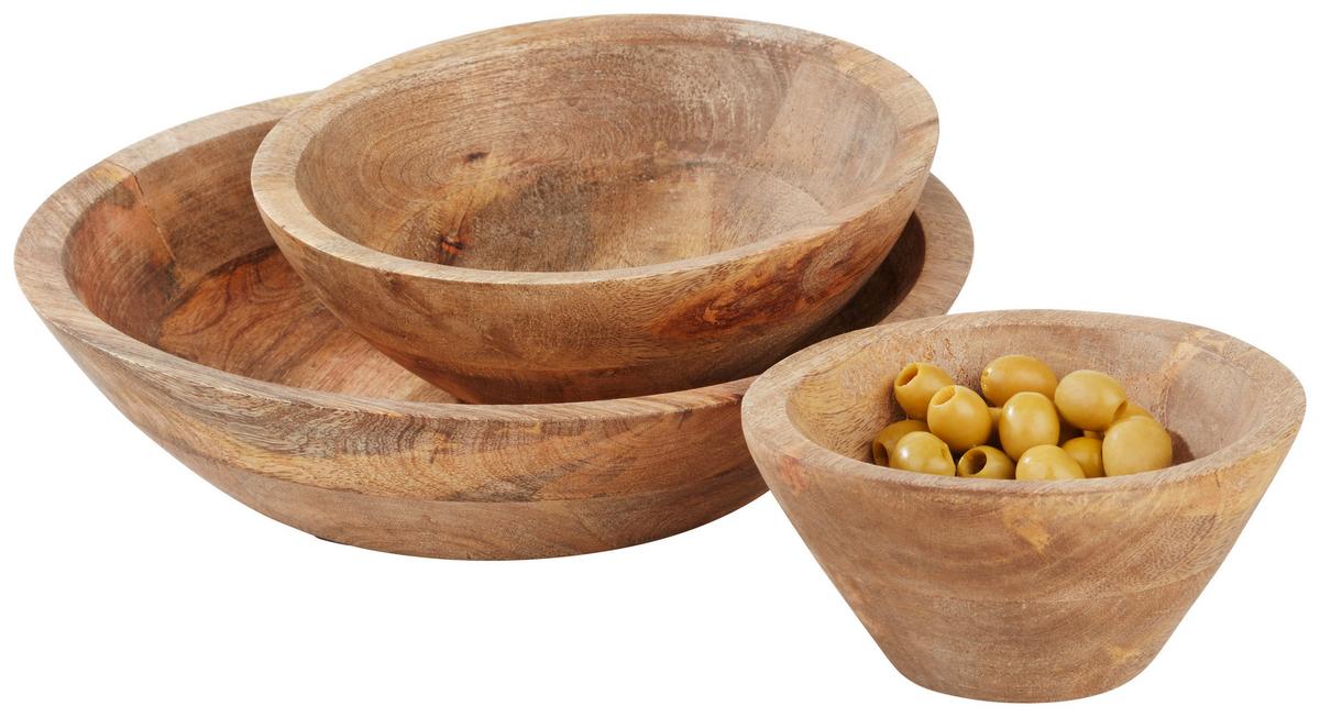 Schüssel Mango S in Braun - Braun, Modern, Holz (15/15/6,5cm)