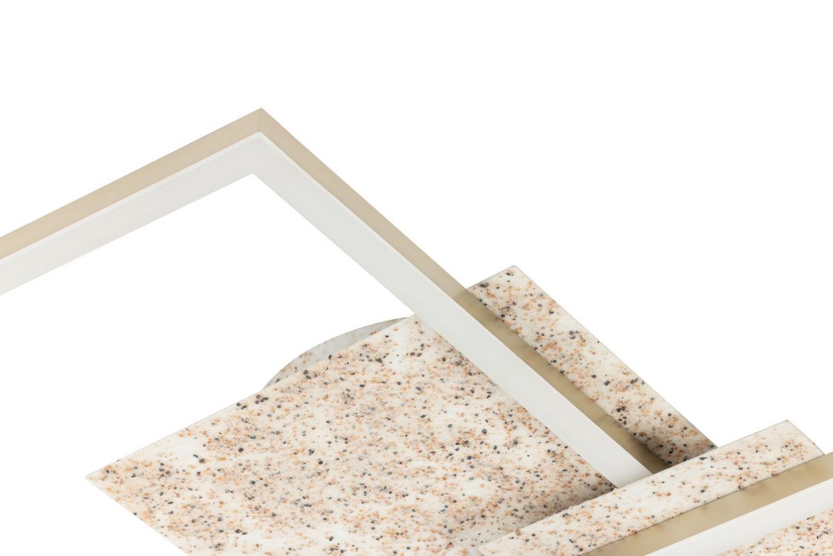 LED-Deckenleuchte Cristiano Champagnerfarben max. 24 Watt - Champagner, Basics, Kunststoff/Metall (70/47/6,8cm)