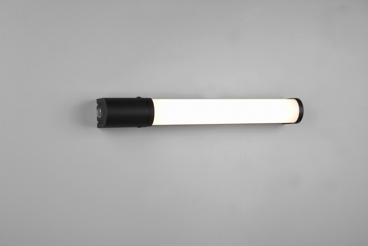 LED-Wandleuchte Piera in Schwarz max. 8 Watt - Schwarz, Basics, Kunststoff (41,5/7/5,5cm) - Trio Leuchten