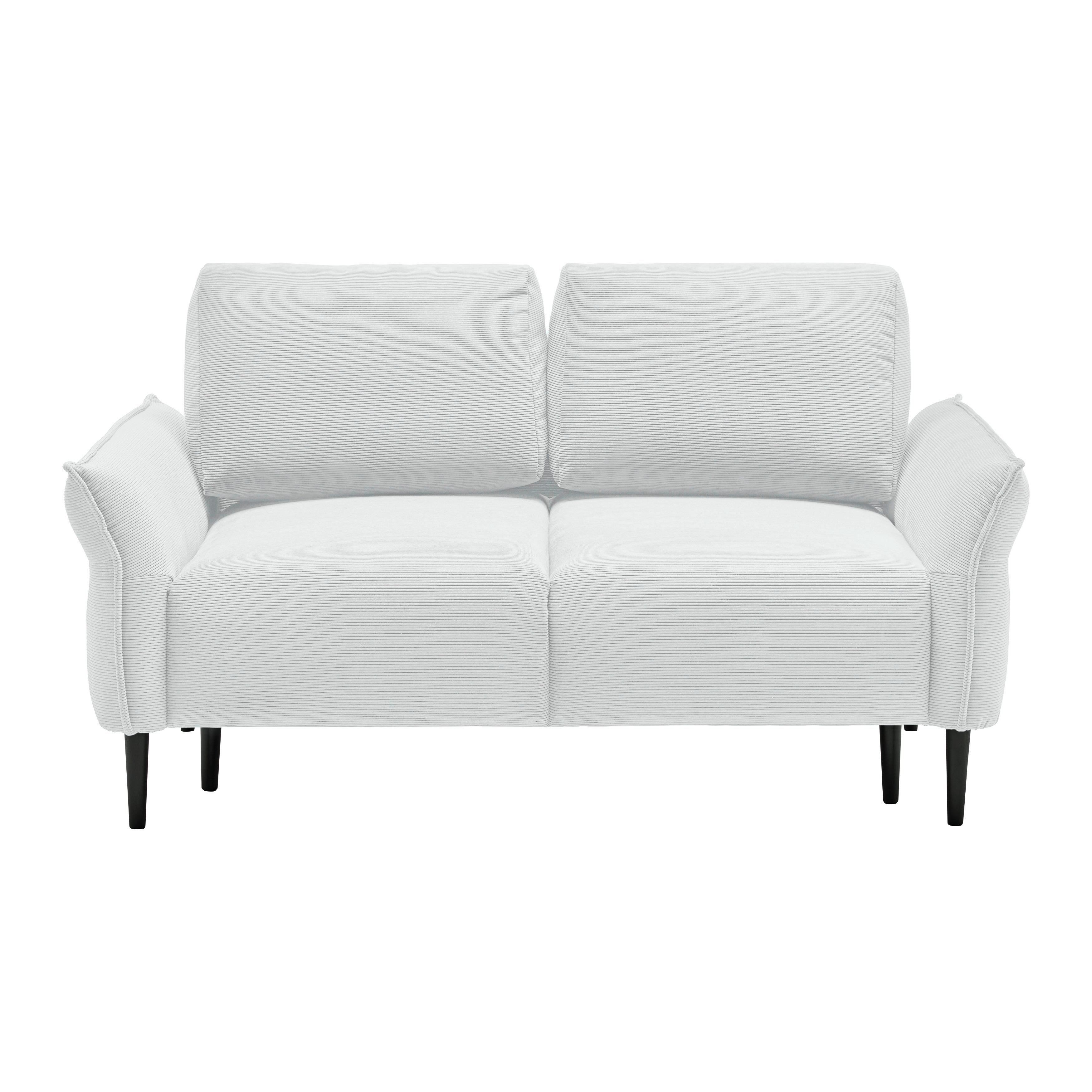 CANAPEA CU 2 LOCURI CUSTOM - argintiu, Modern, textil (150/85/92cm) - Mömax