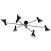 TAKLAMPA SINN - svart, Klassisk, metall (123/83/40.5cm)