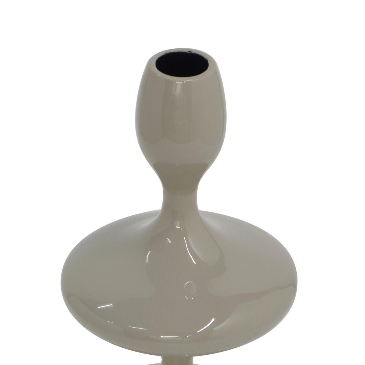 Stabkerzen Laureen Grau - Grau, Basics, Metall (11/28/11cm)