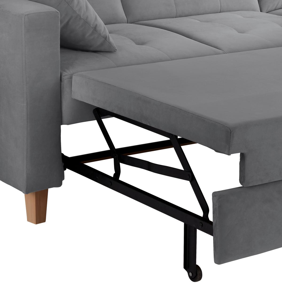 Colțar BERGEN - gri închis, Design, textil (231/160cm) - Luca Bessoni