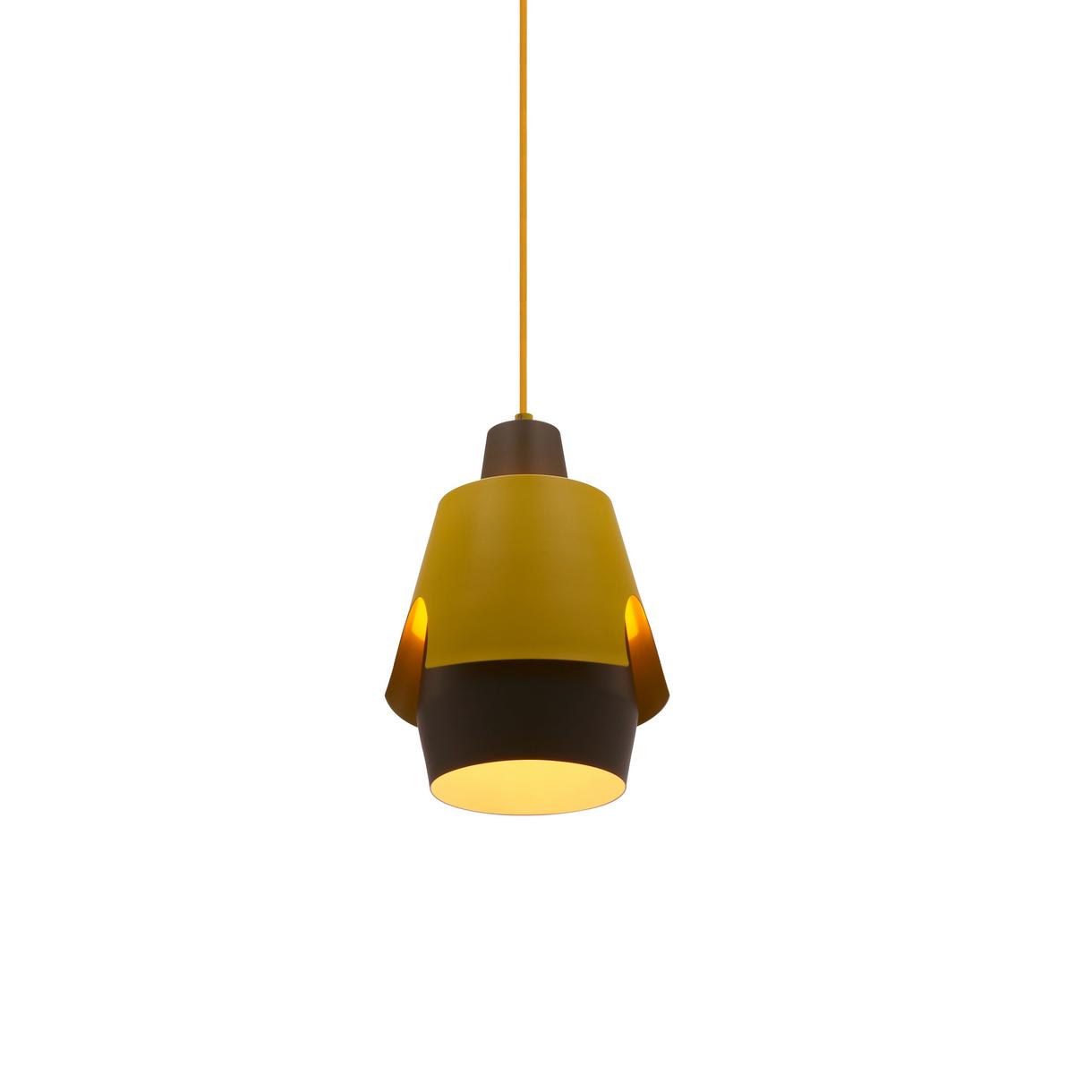 Viseća Svjetiljka Falun - siva/žuta, Design, metal (22/22/150cm)