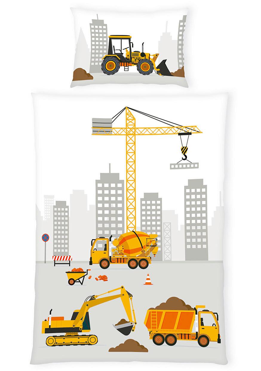 POŚCIEL NIEMOWLĘCA 2485207063 BAUSTELLE BETTW. - różnokolorowy, Basics, tkanina (100/135cm) - baby best