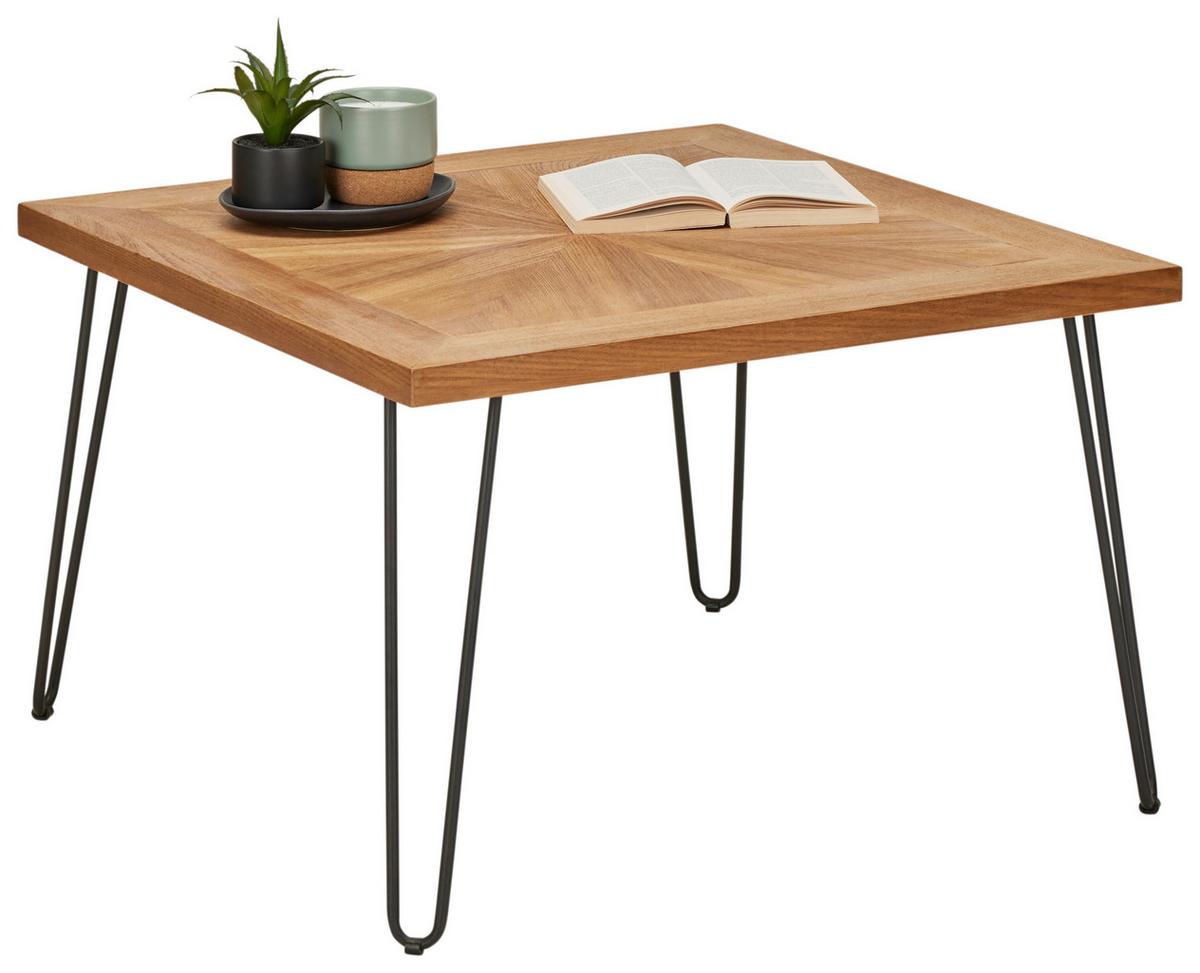 Couchtisch Noel in Naturfarben/Schwarz - Schwarz/Naturfarben, ROMANTIK / LANDHAUS, Holz/Holzwerkstoff (70/45/70cm) - Zandiara