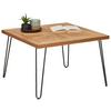 SOFFBORD NOEL - svart/naturfärgad, Romantik / Lanthus, metall/trämaterial (70/45/70cm) - Zandiara