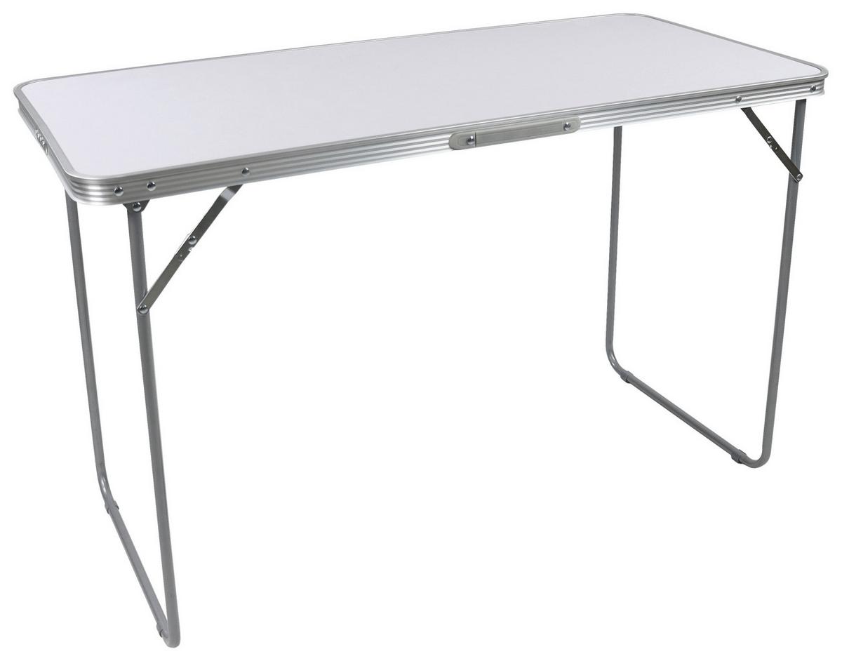 Miza Za Kampiranje Galdas L, Bela, 110x50 - bela, Moderno, kovina/umetna masa (110/53/70cm) - Ambia Garden