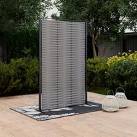 Paraván Java - sötétszürke, Natur, műanyag/fém (36/180/119cm) - Mömax