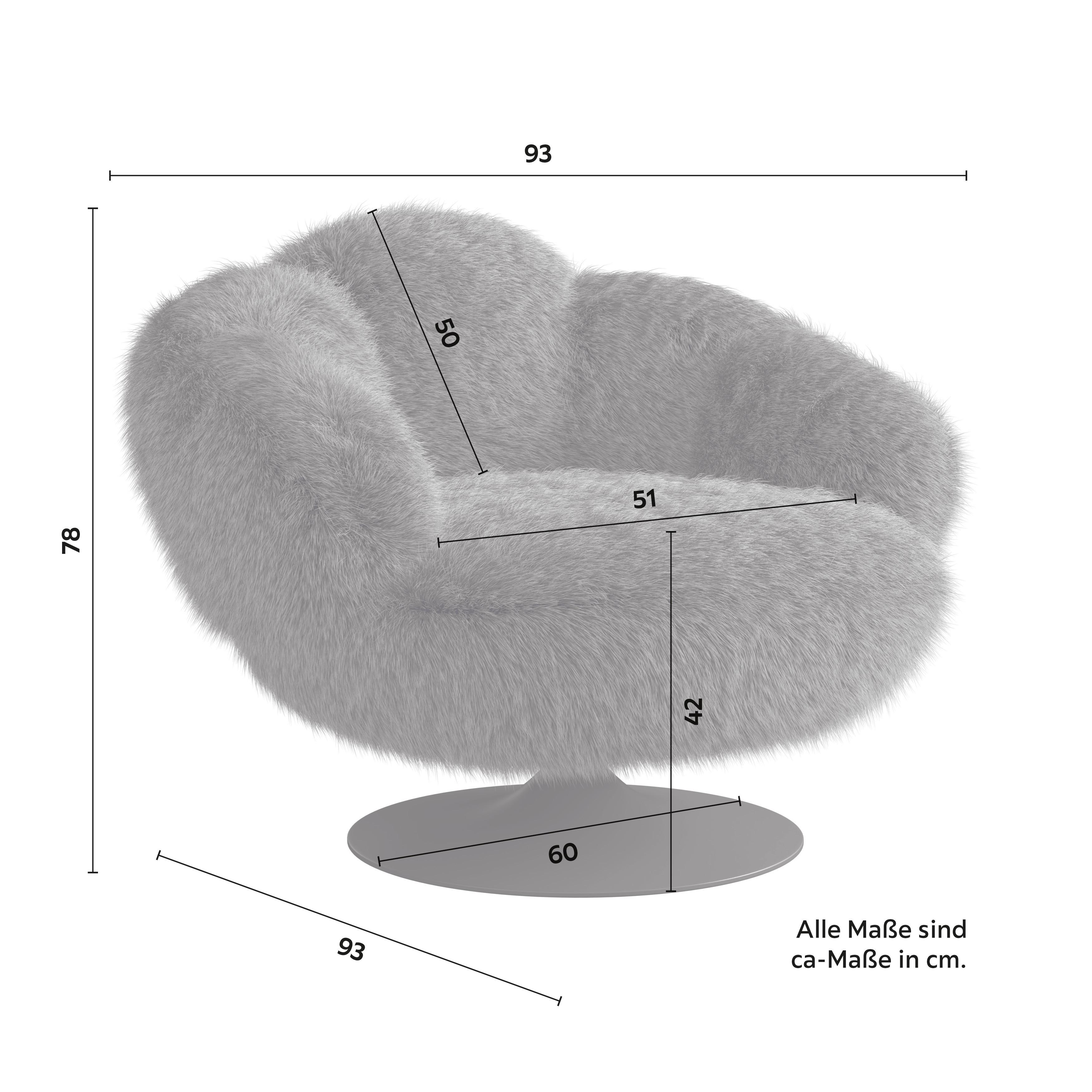 RELAXFÅTÖLJ LEO - vit/svart, Modern, metall/textil (96/78/93cm) - Bessagi Home