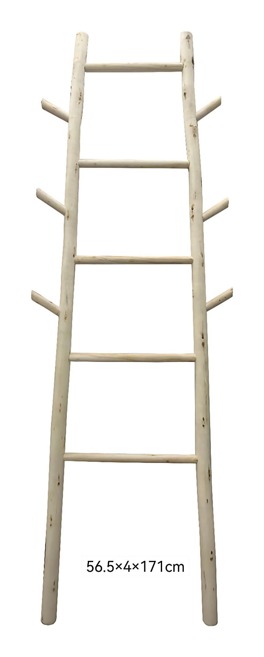 Leiterregal Ron Naturfarben - Naturfarben, LIFESTYLE, Holz (57,5/171/4.5cm) - Mömax