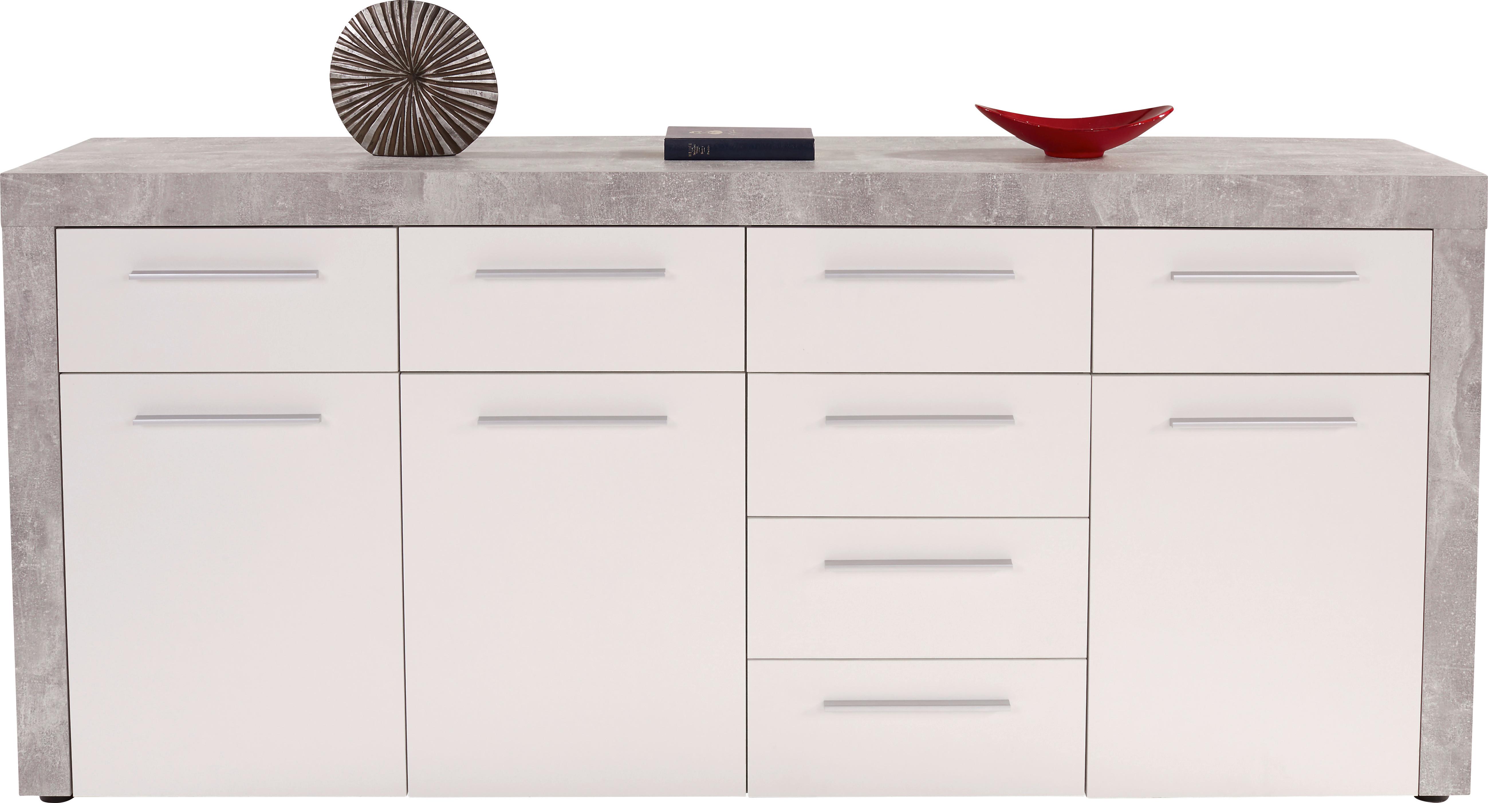 Comodă FOCUS FCK03 - alb/gri, Modern, material pe bază de lemn (194/86/45cm) - Modern Living