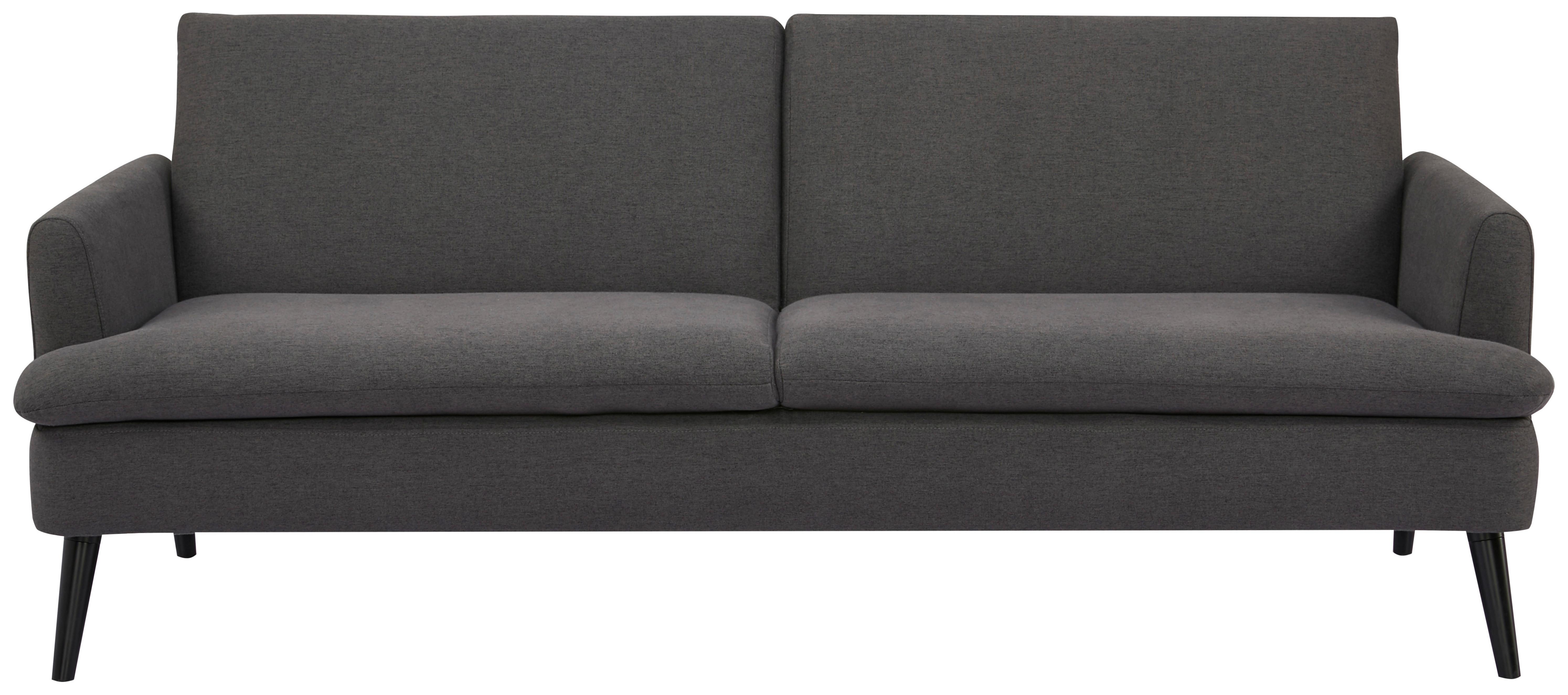 Zofa S Posteljno Funkcijo Mina, Temno Siva - siva/črna, Moderno, tekstil/les (110/180cm)