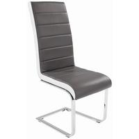 Nihajni Stol Alex, Siva, Bela - siva/bela, Konvencionalno, kovina/tekstil (43/103/55cm) - Mömax