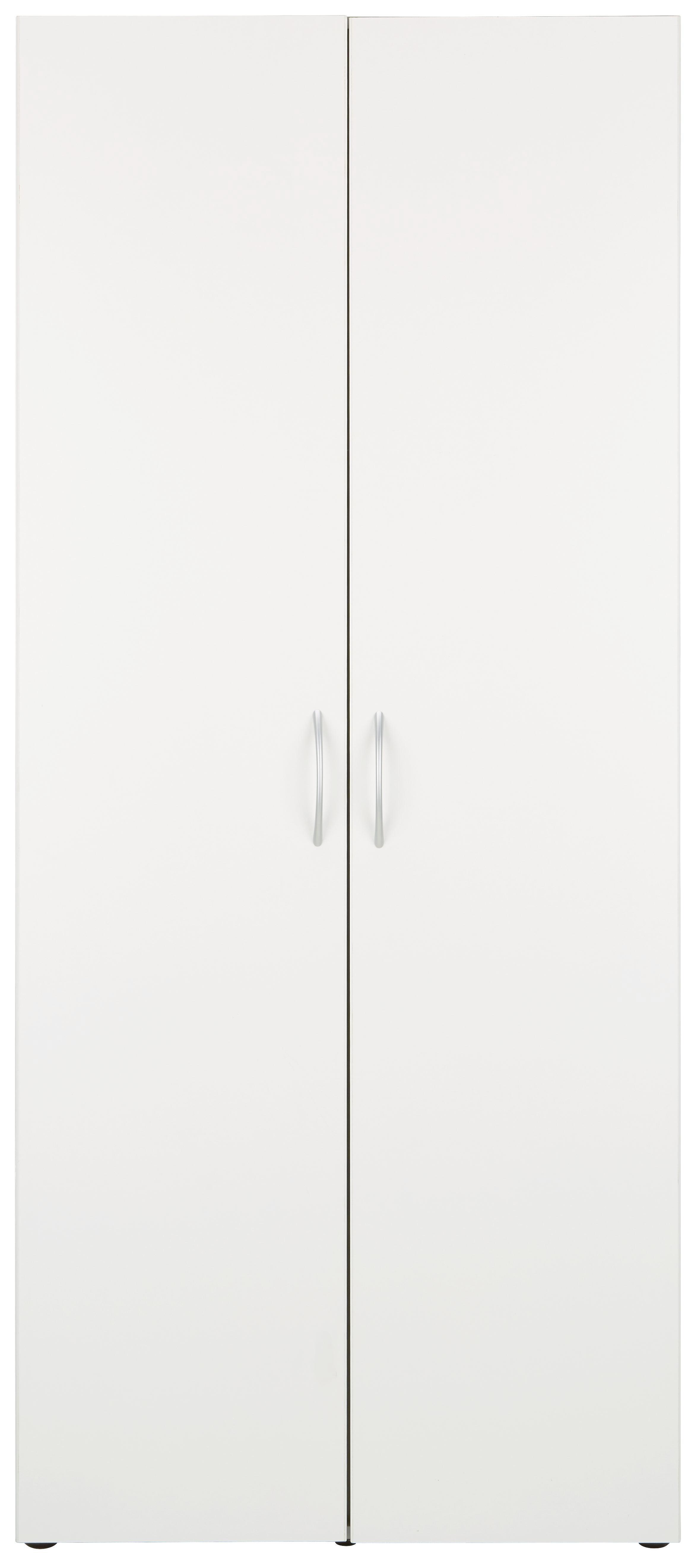 Mehrzweckschrank in Weiß - Alufarben/Weiß, Holzwerkstoff/Kunststoff (80/185/40cm) - Mömax modern living