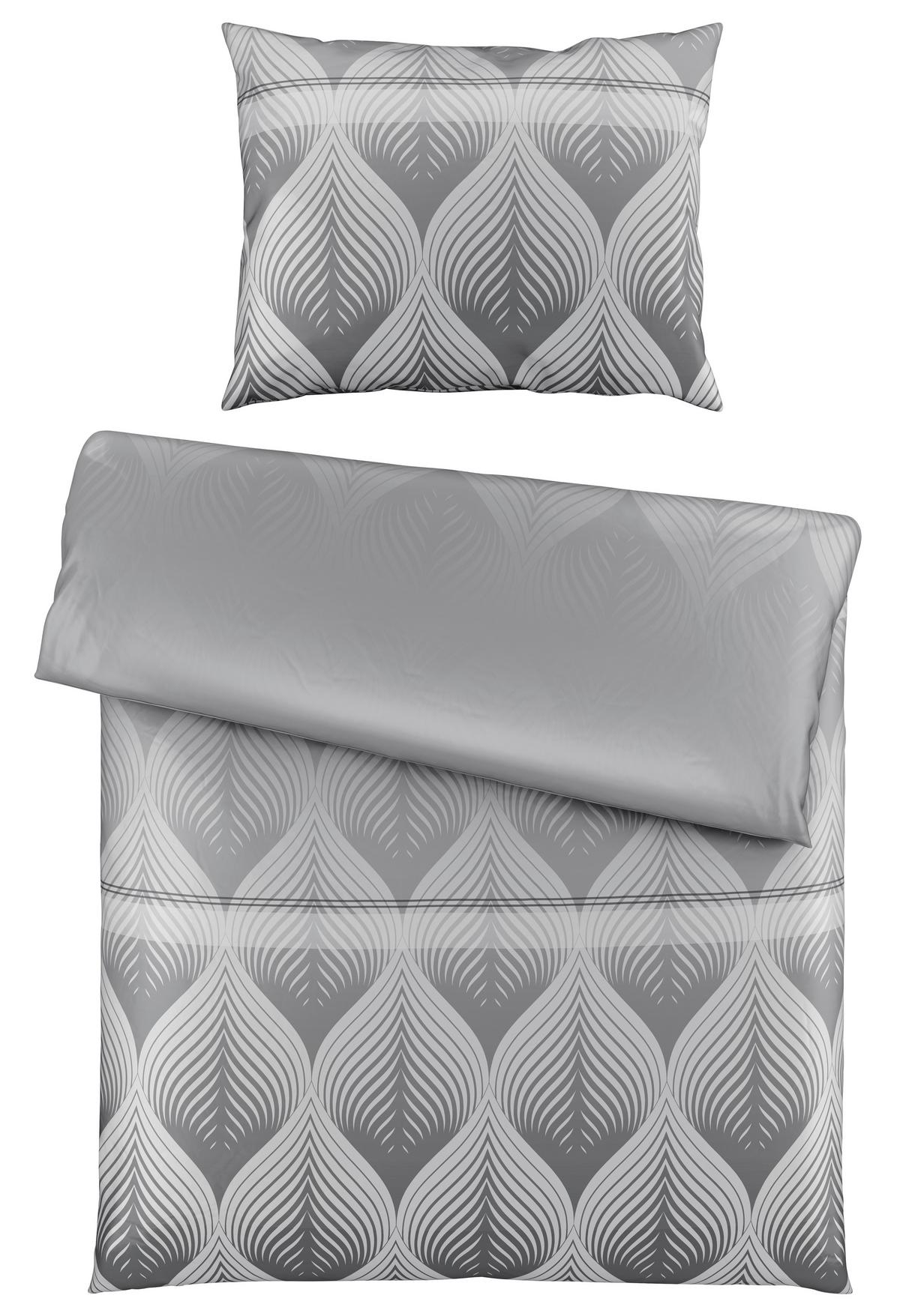 Ágyneműhuzat-garnitúra Domps - szürke, Modern, textil (140/200cm) - Modern Living