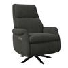 RELAXFÅTÖLJ ALICE - mörkgrå/svart, Modern, metall/trä (76/110/94cm) - Bessagi Home