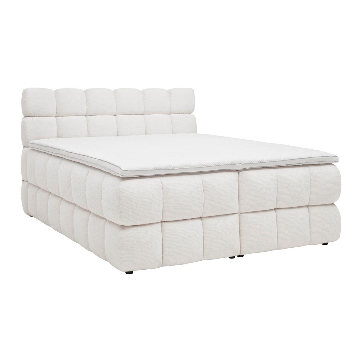 PAT BOXSPRING BUBBLE BOX - bej/crem, Konventionell, lemn/metal (160/200cm) - Premium Living