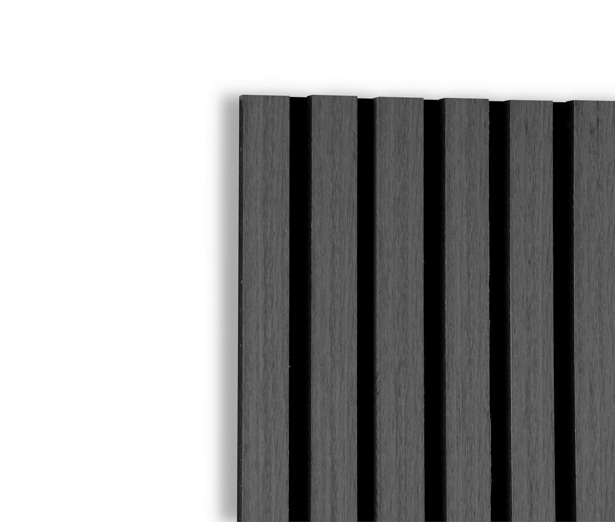 PANEL DO PRZEDPOKOJU GABI - czarny/szary, Modern, materiał drewnopochodny/tkanina (25/160/7cm) - Xora