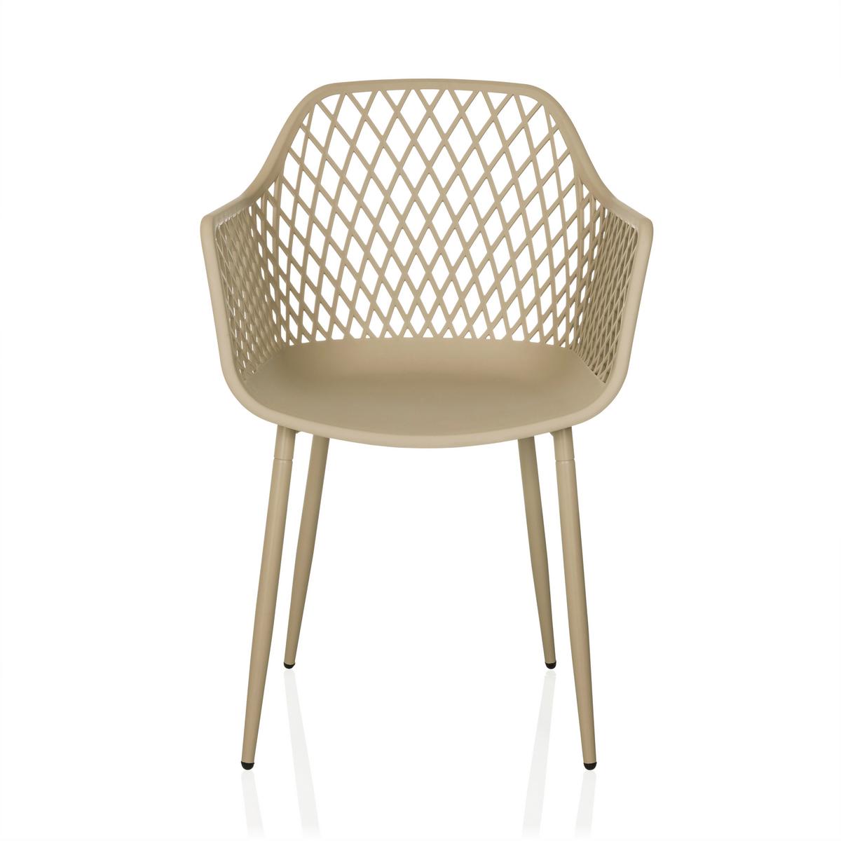 Vrtni Stol Begio L, Bež - bež, Moderno, kovina/umetna masa (56/81/50cm) - MID.YOU