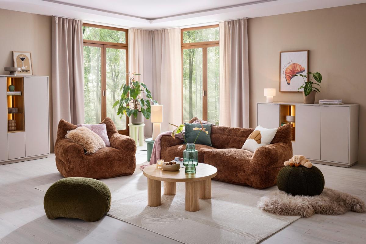 Webteppich Leonie Creme ca. 200x290cm - Creme, KONVENTIONELL, Textil (200/290cm) - Mömax