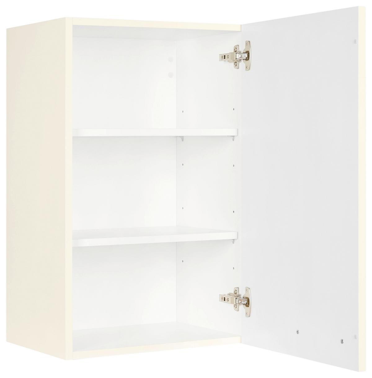 Küchenoberschrank Touch Magnolie - Edelstahlfarben/Magnolie, MODERN, Holzwerkstoff (45/72/35cm) - Nobilia