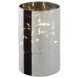 Windlicht Niclas inkl. Led - Silberfarben, MODERN, Glas (9/15cm) - Mömax modern living