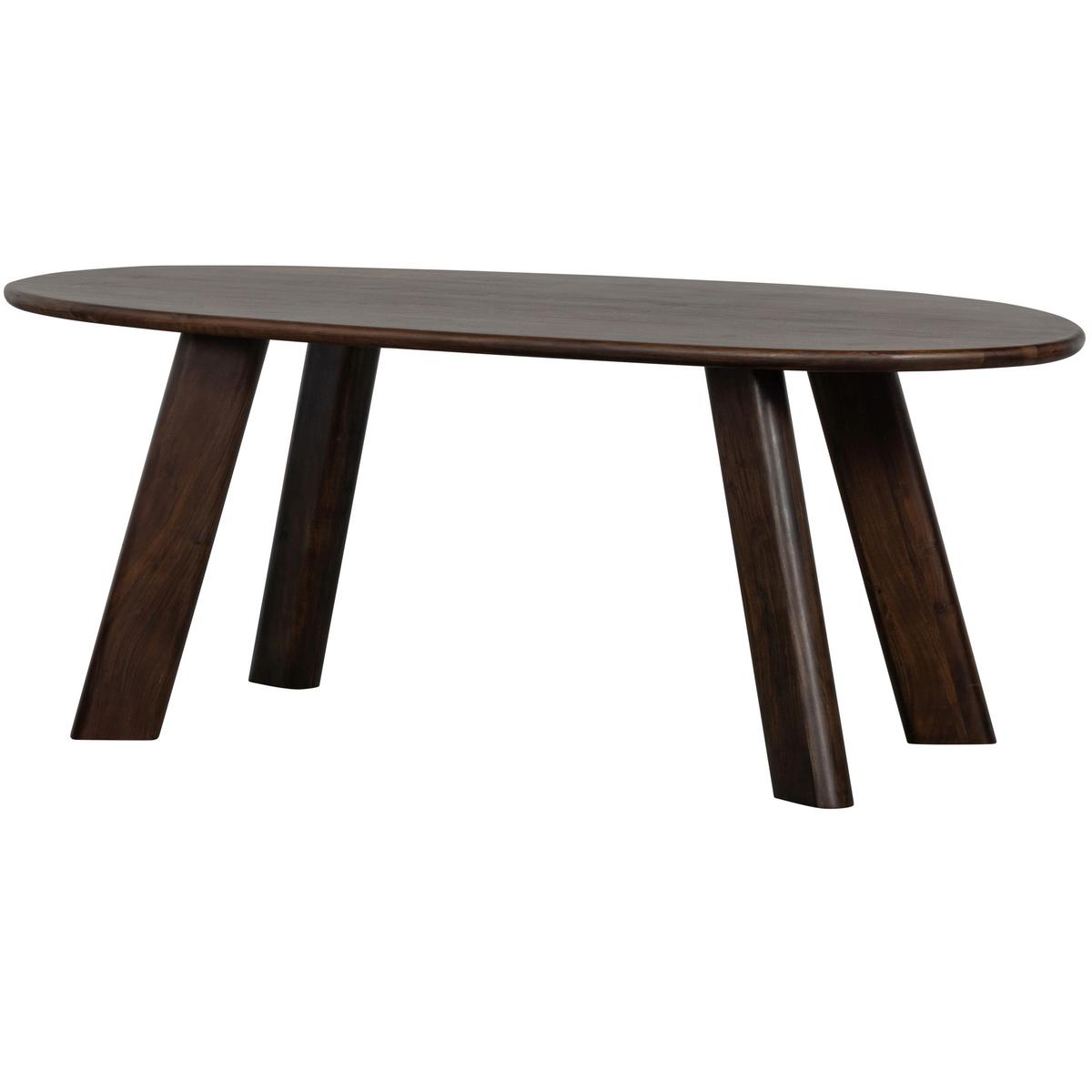 Esstisch Roundly Holz - Walnussfarben, MODERN, Holz (200/100/76cm) - Livetastic