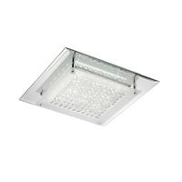Led Mennyezeti Lámpa 1015/plp Plafoniera Antilia - krómszínű/átlátszó, Design, üveg/fém (28/28/7cm)