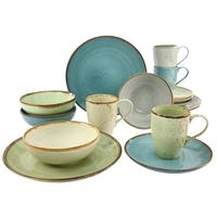 Kombinirani Servis Nature Collection, 16-Delni - modra/siva, Trend, keramika - Creatable