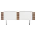 Oblazinjeno Vzglavje Bellia - bela, tekstil (60/38.4/3.8cm) - Mömax modern living